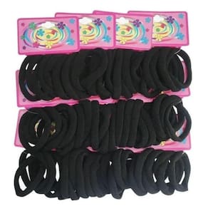 Kit Com 72 Elástico De Meia Para Cabelo