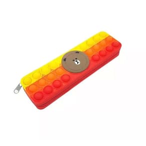 Estojo Ursinho Red Pop It Fidget Toy Bublle Exclusivo