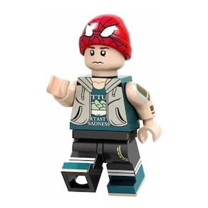 Boneco Blocos De Montar Peter Parker Máscara Homem Aranha