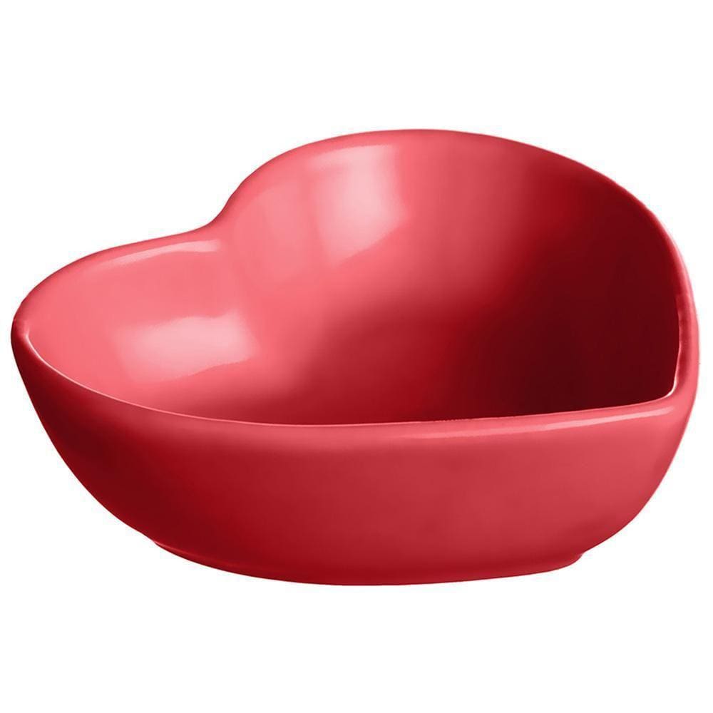 Petisqueira Coração De Porcelana Vermelho - Western