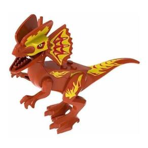 Boneco Blocos De Montar Dinossauro Jurássico Red