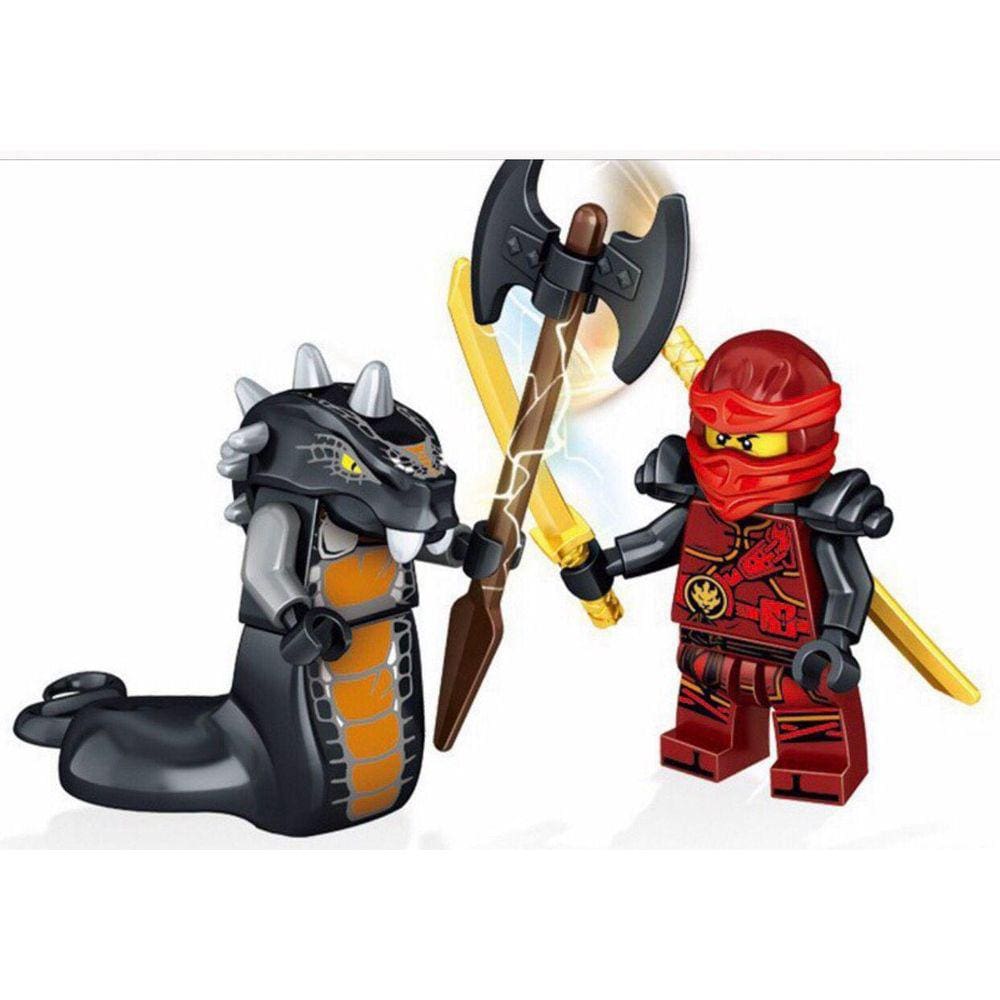 Bonecos Blocos De Montar Kai Vs Skalidor Ninjago