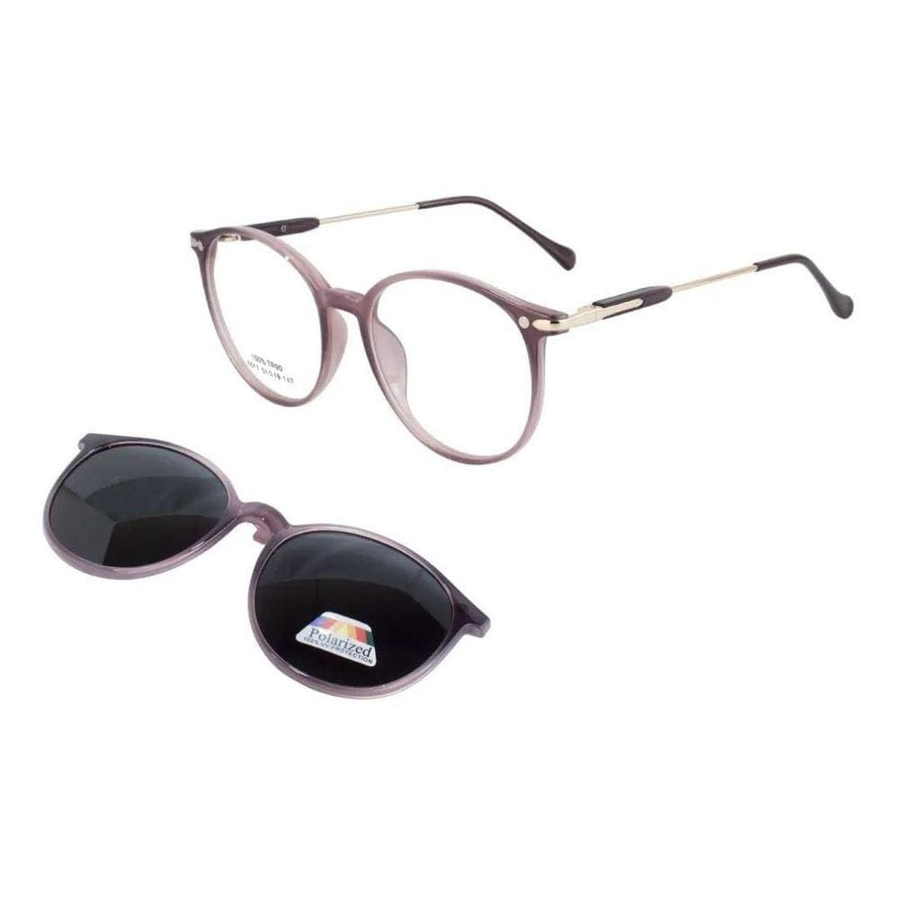 Óculos Clipon Sol Feminino 2 em 1 Dandara Lilás - Shark