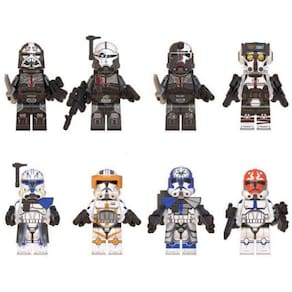 Kit Bonecos Blocos De Montar Clone Force Rex Jesse Star Wars