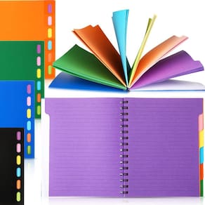 Caderno espiral Fainne 6 Subject com abas 240 páginas 17,5x21cm