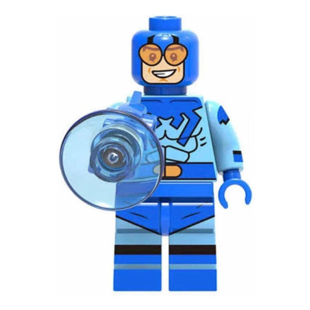 Boneco Blocos De Montar Besouro Azul Dc