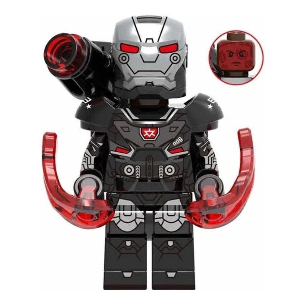 Boneco Blocos De Montar War Machine Homem De Ferro Marvel