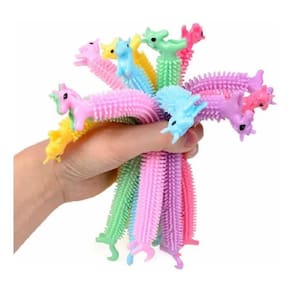 Flofy Squish Fidget Toy Unicórnio Amarela Anti Stress