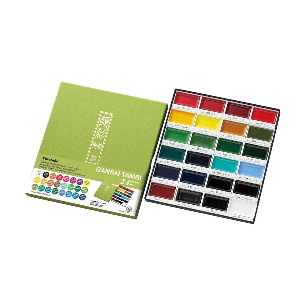 Aquarela Kuretake Gansai Tambi C/24 Cores
