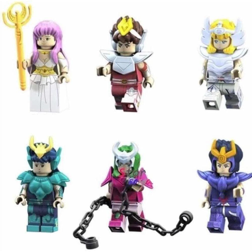 Bonecos Blocos De Montar Cavaleiros Zodíaco Saint Seya