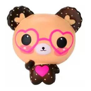 Squishie Fidget Anti Stress Relief Toys Ursinho Óculos Heart