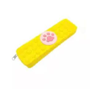 Estojo Dog Yellow Pop It Fidget Toy Bublle Exclusivo