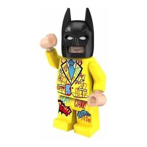 Boneco Blocos De Montar Batman Traje Grafite