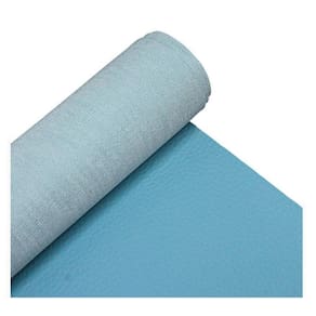 1M X 1,40M - Tecido Couro Corino Courinho - Cor Azul Bb