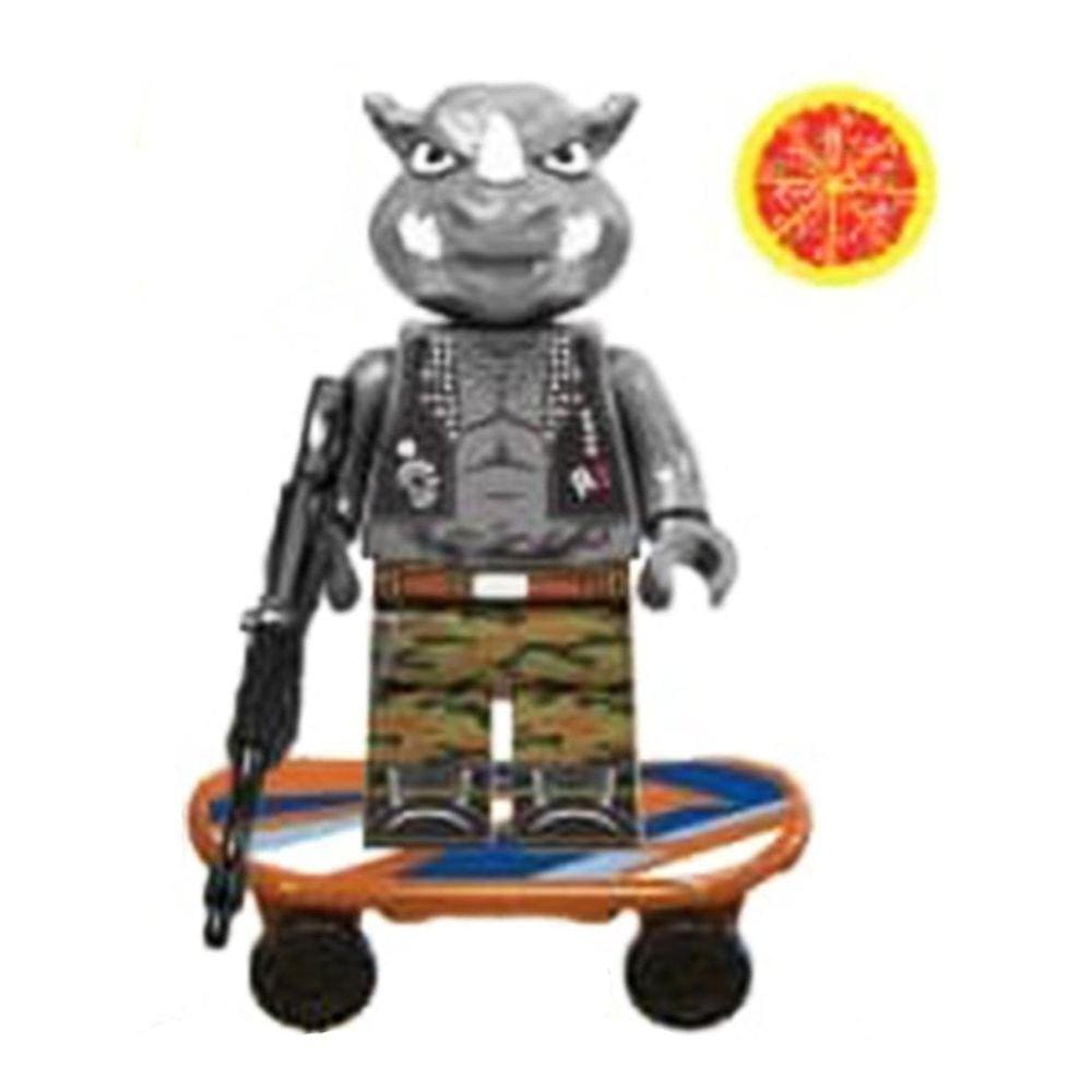 Minifigure Rhinoceros Vilão Tartarugas Ninja Blocos Montar