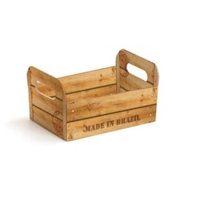 Caixote De Cartão Natural G 25X19X10Cm Com 1 Unidade Cromus