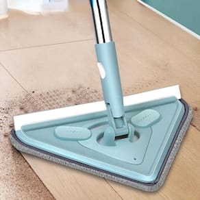 Esfregão Mop Giratório Triangular Ajustável