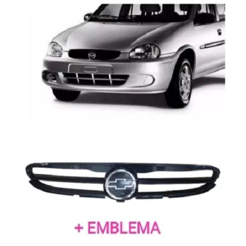 Grade Radiador Corsa Classic 05 2006 07 2008 Preta