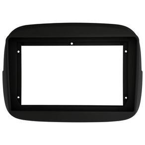 Moldura Painel Mulitmidia 9 Polegadas Fiat Mobi Preta Fosca