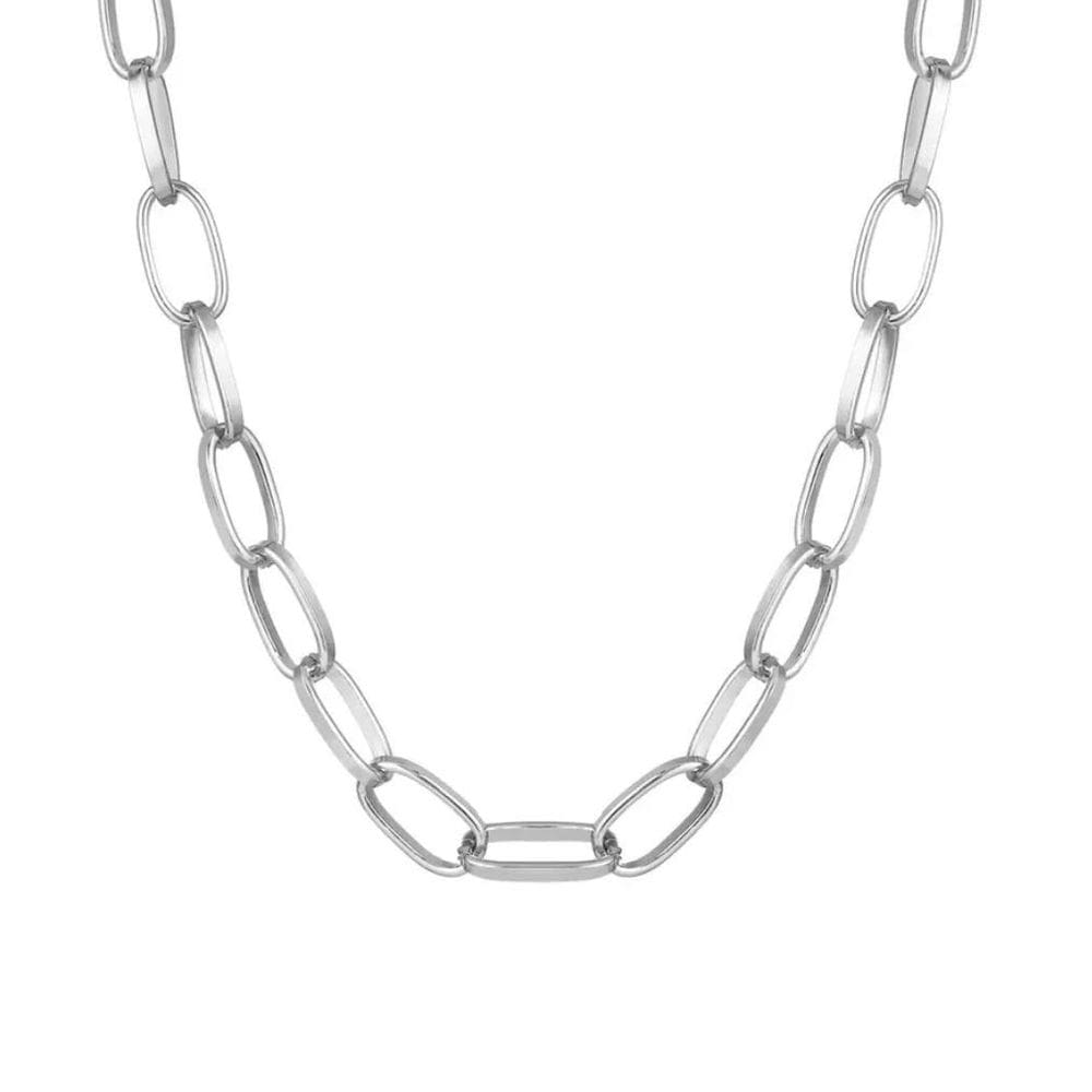 Colar Corrente Gargantilha Prateado M2890