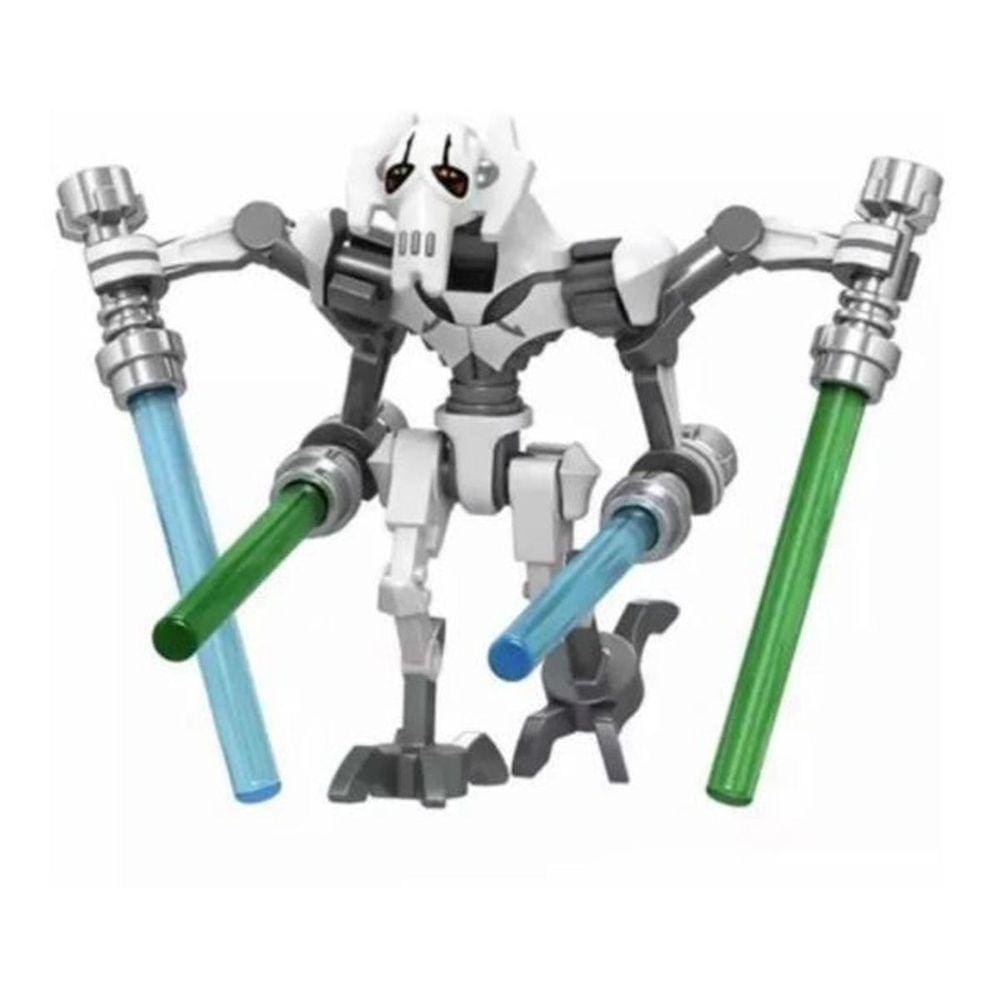 Boneco General Grievous White Blocos De Montar Star Wars