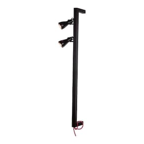 Arandela/ Plafon Trilho 70Cm Preto Lâmpadas Bivolt Usina