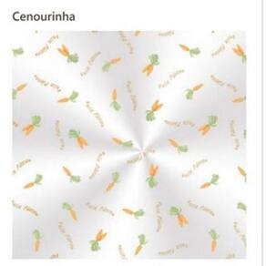 Saco Decorado10 X 14Cm Cenourinha Com 100 Unidades Cromus