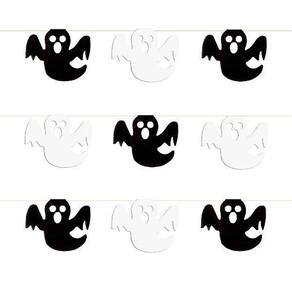 Kit Bandeirinha Halloween Fantasma Brancopreto 10 Pacotes 5