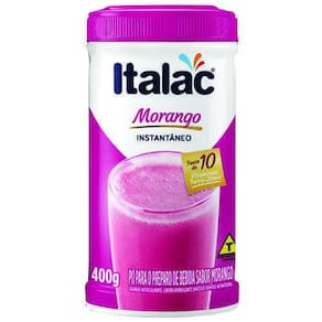 Pó Para Preparo De Bebida Sabor Morango 400G Italac