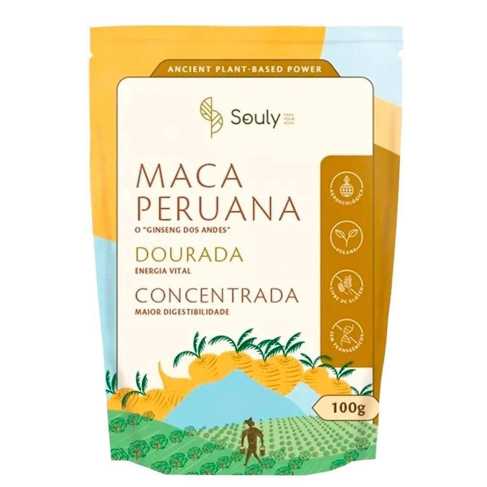 Maca Dourada Em Pó Souly 100G