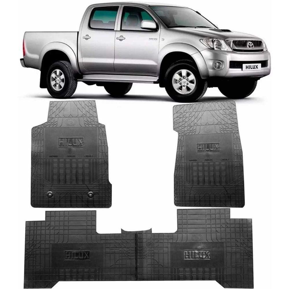 Jogo Tapete Interno Reforçado Hilux Cabine Dupla 2013 E 2014