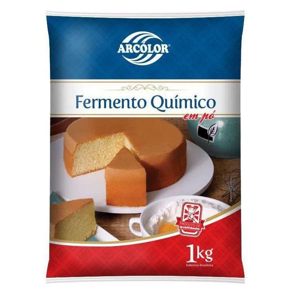 Fermento Químico Arcolor 1kg - Amido de Milho, Bicarbonato