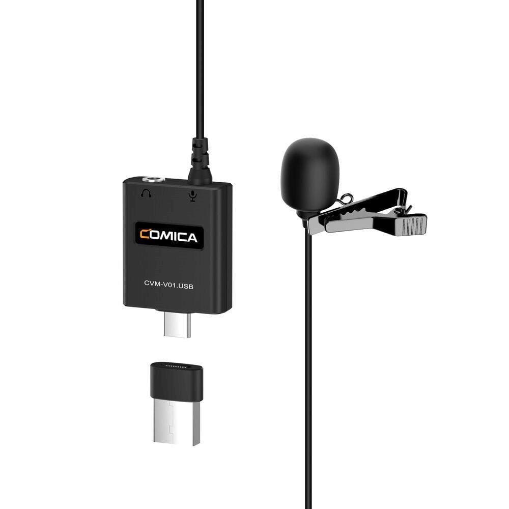 Microfone Lapela Comica Cvm-V01.Usb Condensador
