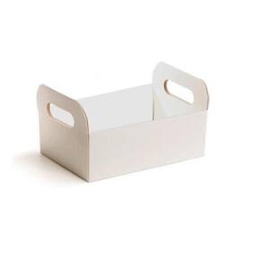 Caixote De Cartão Branco G 25X19X10Cm Com 1 Unidade Cromus