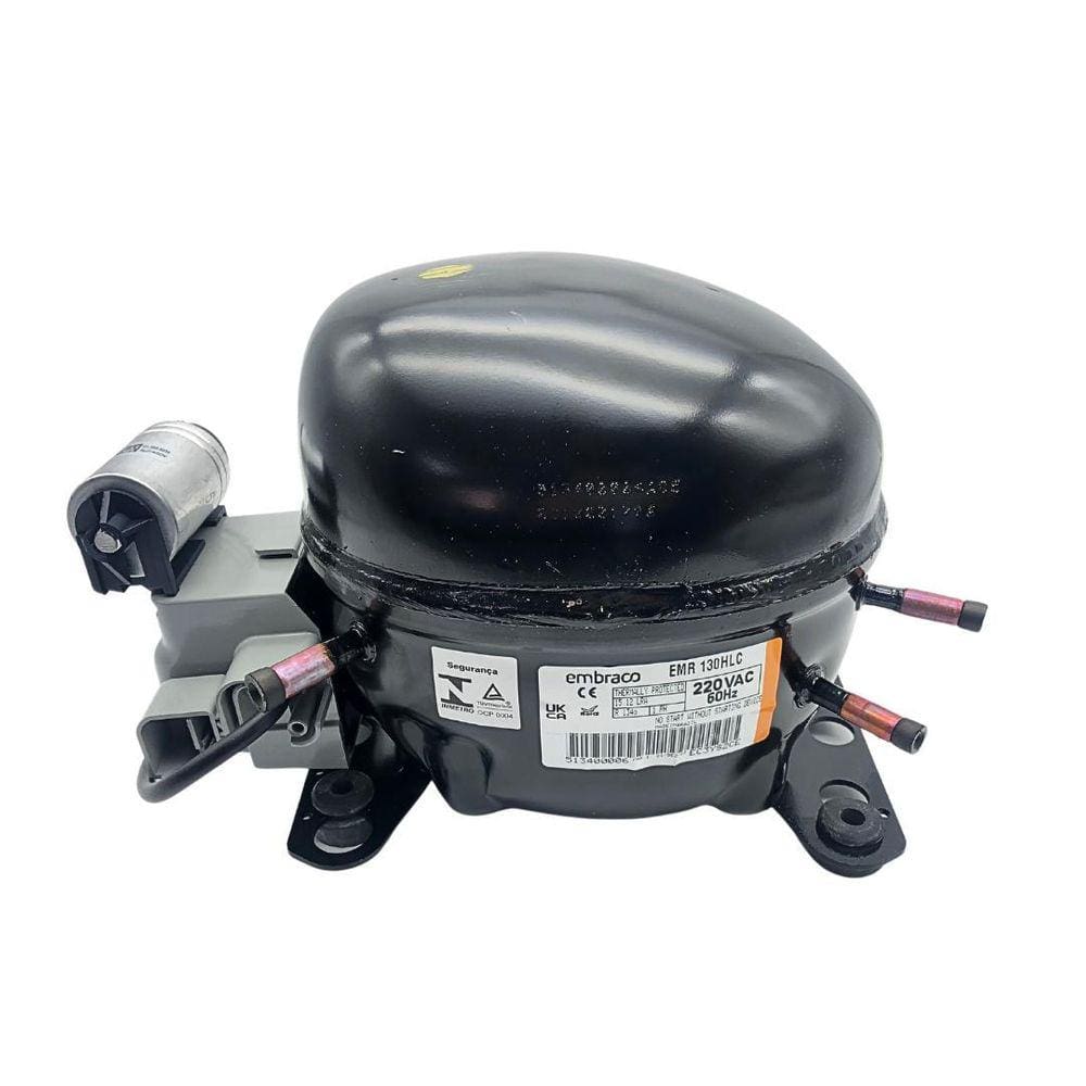 Motor Compressor 1/3+ Emr130Hlc Coquinho Embraco R134A 220V