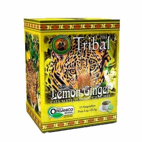 Chá Orgânico De Erva Mate, Limão E Gengibre Tribal 22,5G