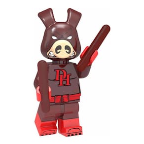 Boneco Blocos De Montar Demolidor Aranhaverso Marvel