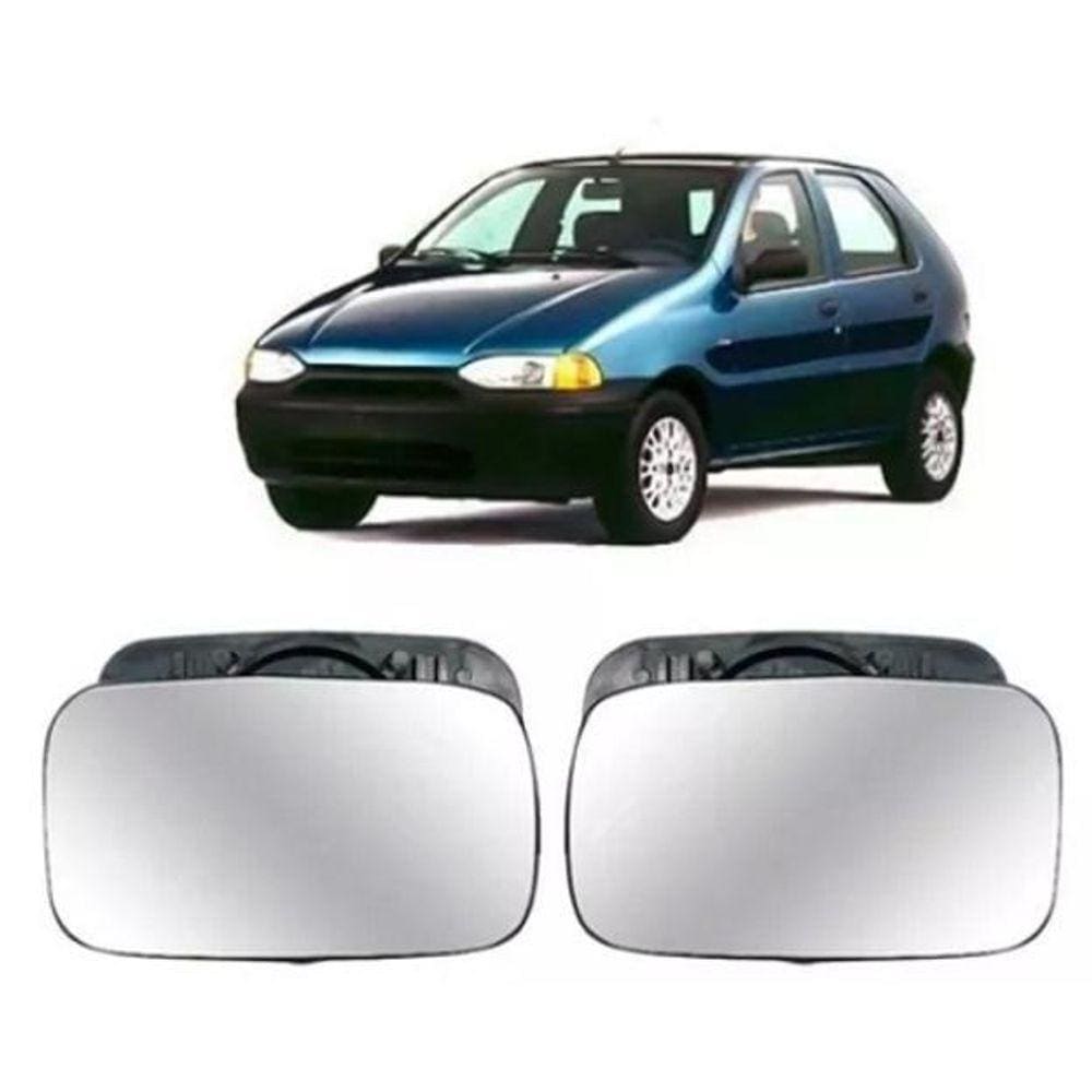 Par Lente Espelho Retrovisor Palio 2000