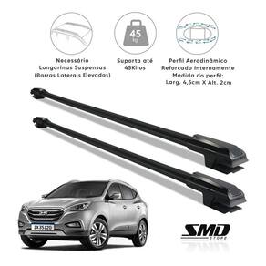 Rack Travessa Teto Hyundai Ix35 10 A 18 Aluminio Preto Preto
