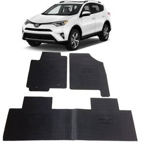 Jogo Tapete Interno Reforçado Rav4 2013 Á 2018 Preto