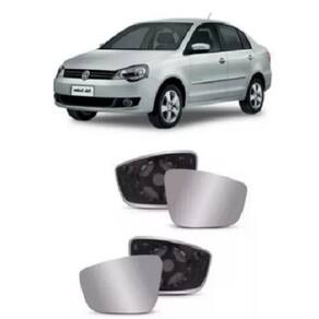 Retrovisor Gol Saveiro Voyage G6 - Lente Metalizada