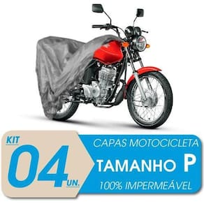 04 Capas Cobrir Moto Impermeável Proteção Uv P Mega Desconto