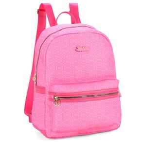 Mochila de Costas Escolar Passeio Barbie Rosa Luxcel