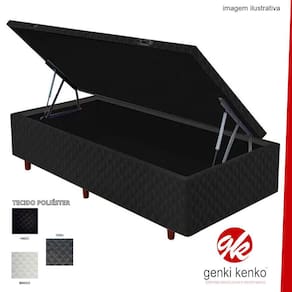 Cama Box Bau Solteiro Poliester(0.88X1.88)