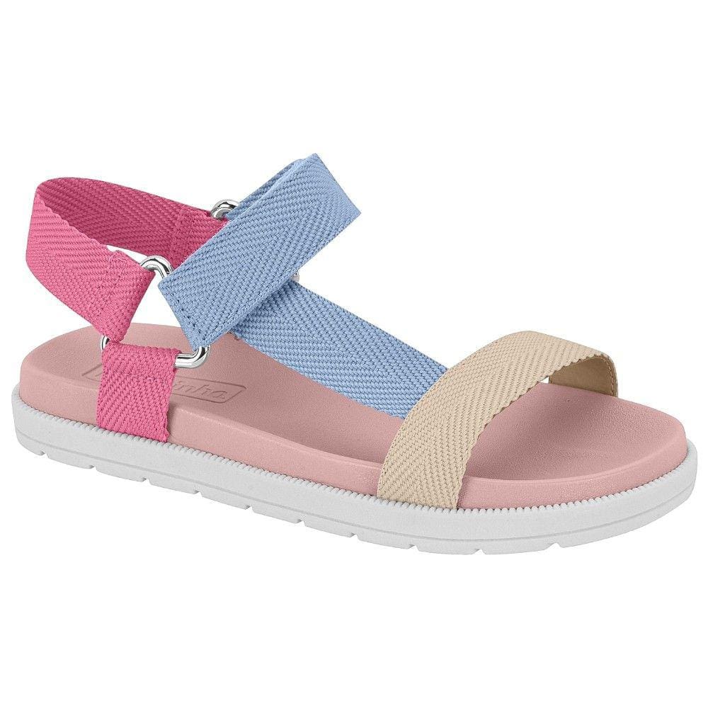 Tamanco Molekinha 2352.105 Menina - Rosa/Azul