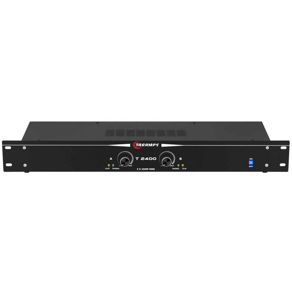 Módulo Amplificador Taramps Profissional T 2400 400W Rms 2 Canais Bivolt