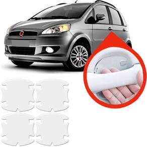 Protetor Maçaneta Silicone Incolor Fiat Idea 2008 A 2016