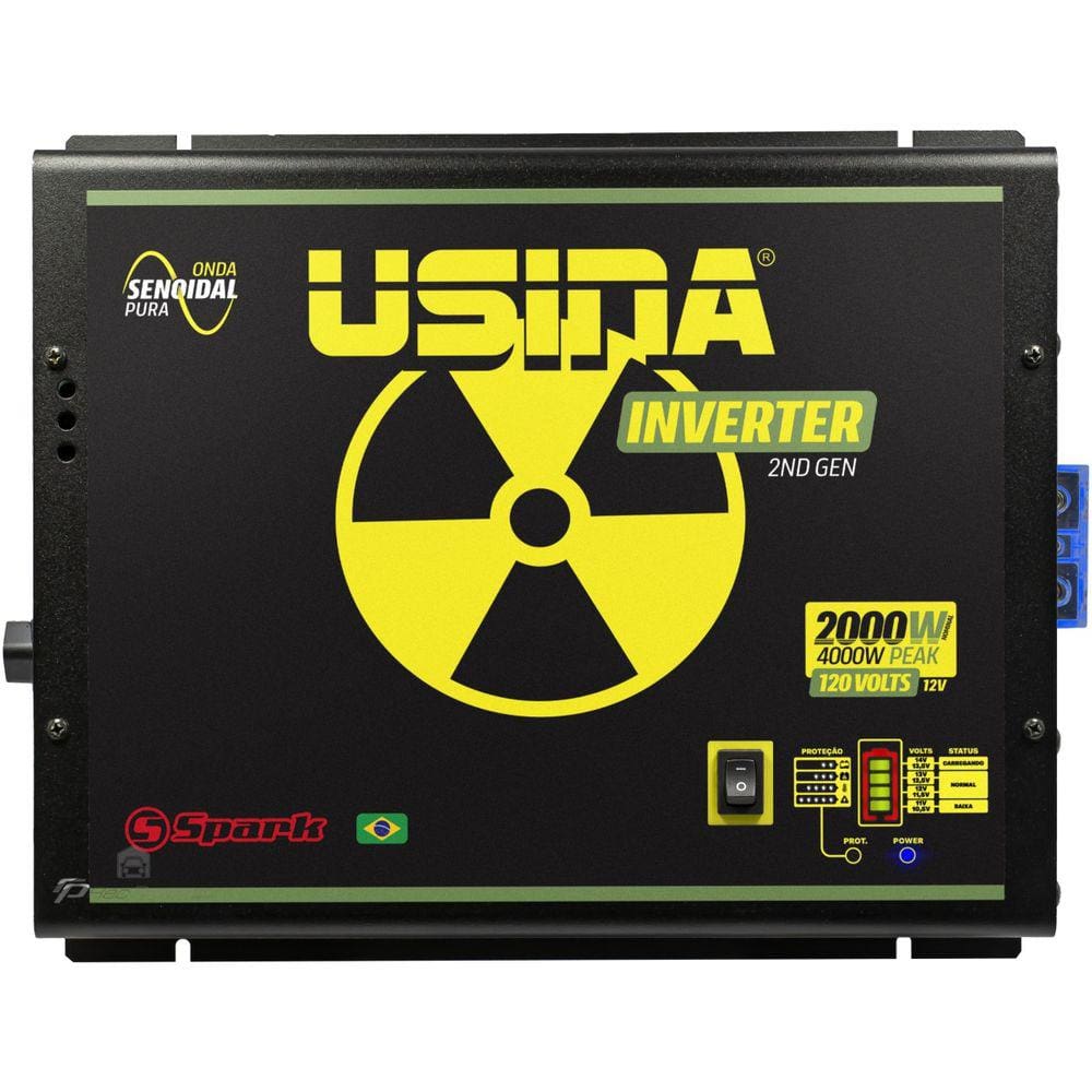 Inversor Usina Onda Senoidal Pura Transformador Inverter 12 Volts para 120 Volts 2000 Watts