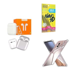 Capinha Moto E23 + Fone De Ouvido Bluetooth + Película 9D