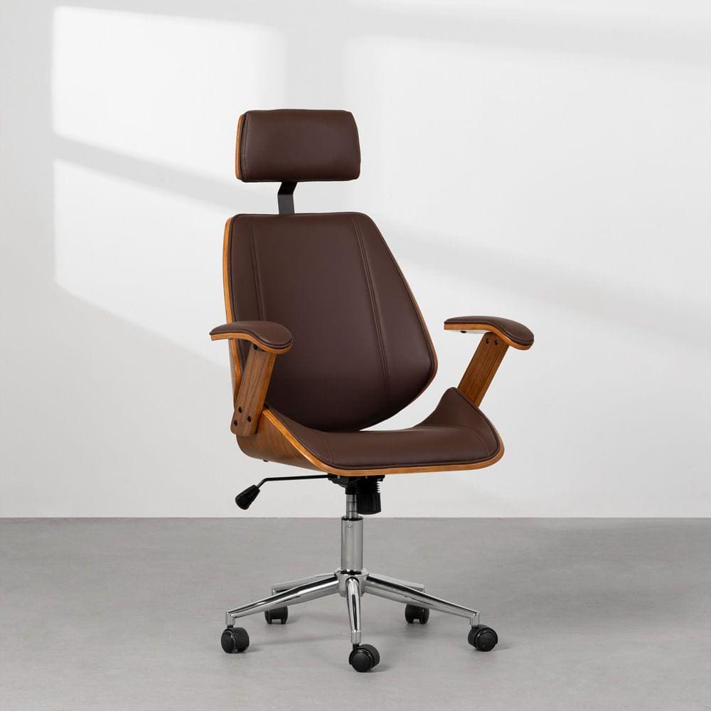 Cadeira de Escritório Lisboa - Marrom